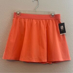 New w/ Tags Ideology Womens Orange Performance Skorts Size Small Built In Pocket